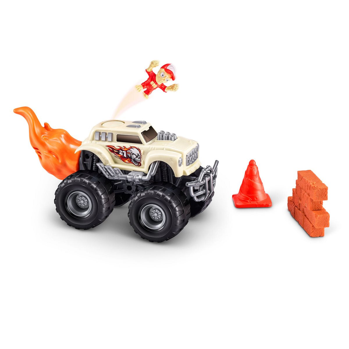 Rueda Sorpresa Con Playset Monster Truck Zuru - Naranja