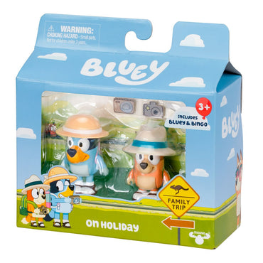 Bluey Pack 2 Figuras Personajes - Vacaciones