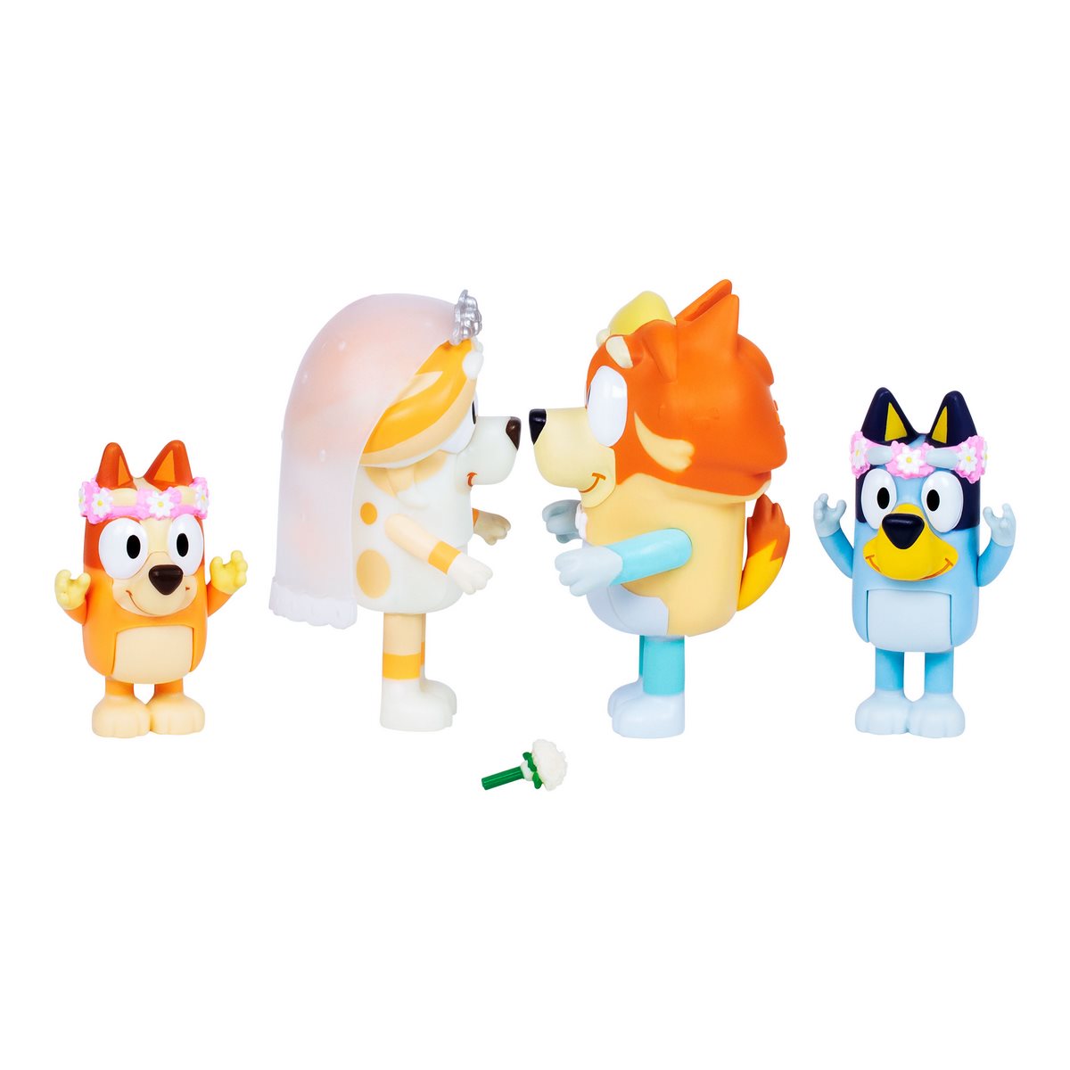 Bluey Set 4 Figuras - Viaje Familiardia De Boda