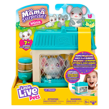 Little Live Pets Mama Sorpresa Set Juego Mini Celeste