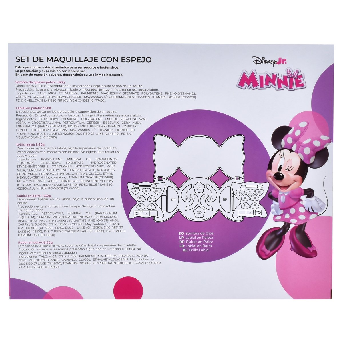 Set Cosméticos Moño En Caja Minnie