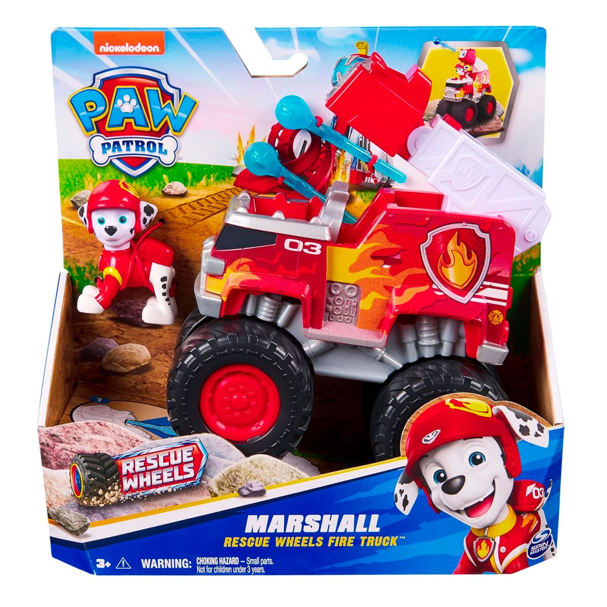 Paw Patrol Vehiculo Rescue Wheels - Marshall Rescue Wheels Fire Truck