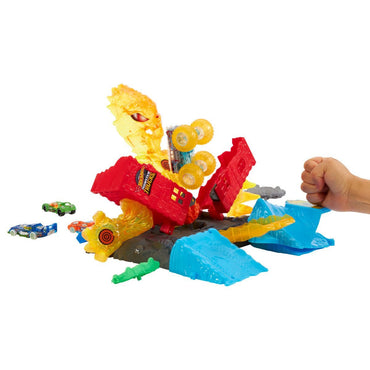 Hot Wheels Monster Trucks Arena Energía Demolición Apaga El Fuego