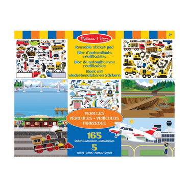 Crea Escenas Con Stickers Reutilizables Melissa & Doug - Vehículos
