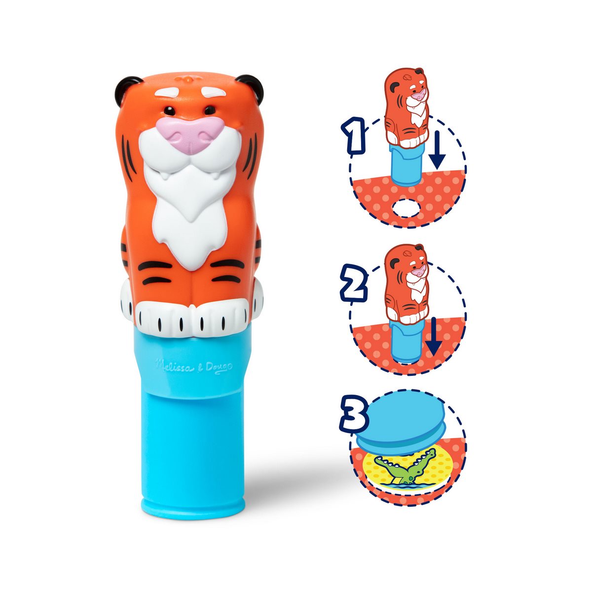 Estampador Wow Con 300 Stickers Melissa & Doug - Tigre