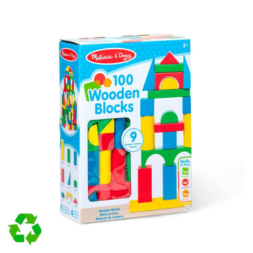 Set 100 Bloques De Madera Meliisa & Doug