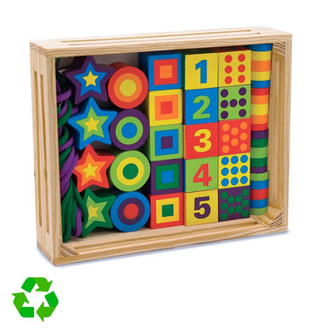 Juego De Encaje De Madera Con Cordones Melissa & Doug
