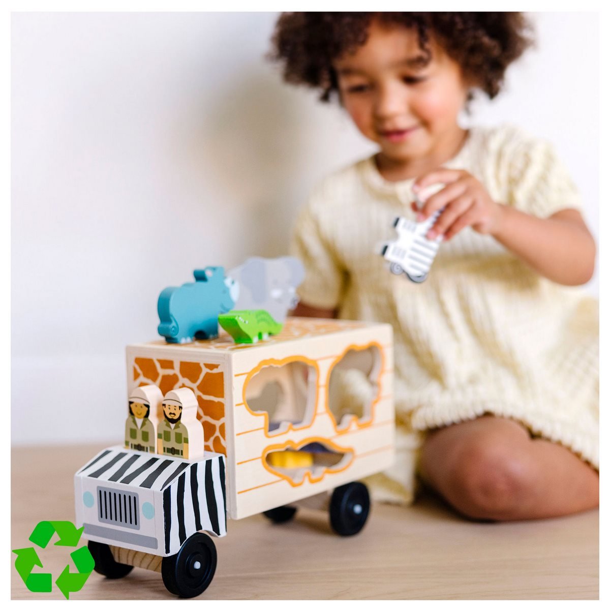 Camion Safari De Animales De Madera Melissa & Doug