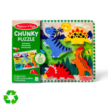 Puzzle Encaje De Madera 3D Melissa & Doug - Dinosaurios