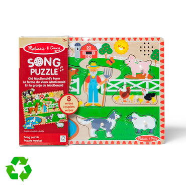 Puzzle Encaje De Madera La Granja Con Sonido Melissa & Doug