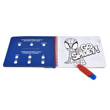 Libro Actividades Con Lapiz Magico Para Pintar Con Agua - Spidey