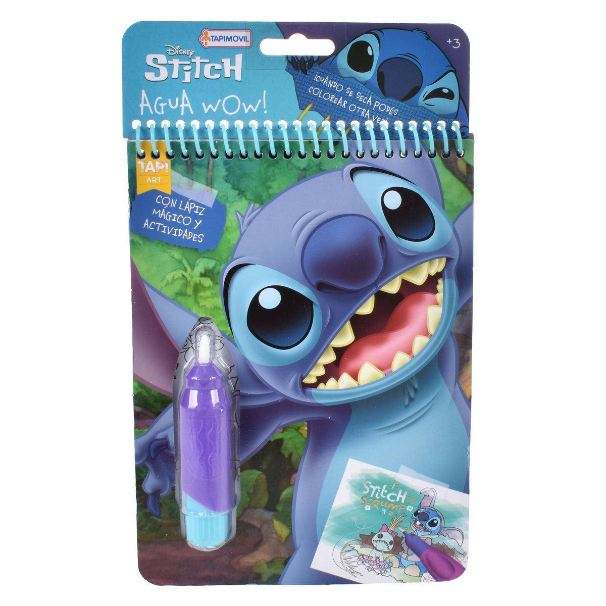 Libro Actividades Con Lapiz Magico Para Pintar Con Agua - Stitch