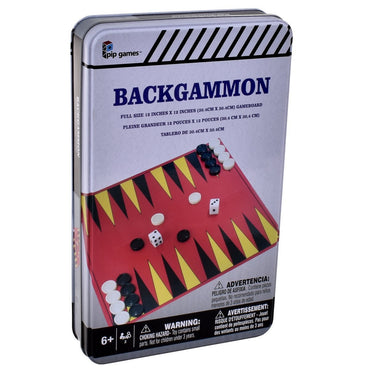 Juego Backgammon En Caja Metálica