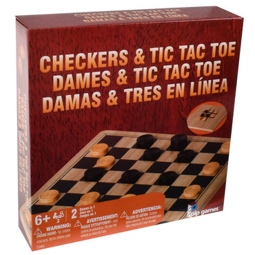 Juego Damas Y Gato De Madera