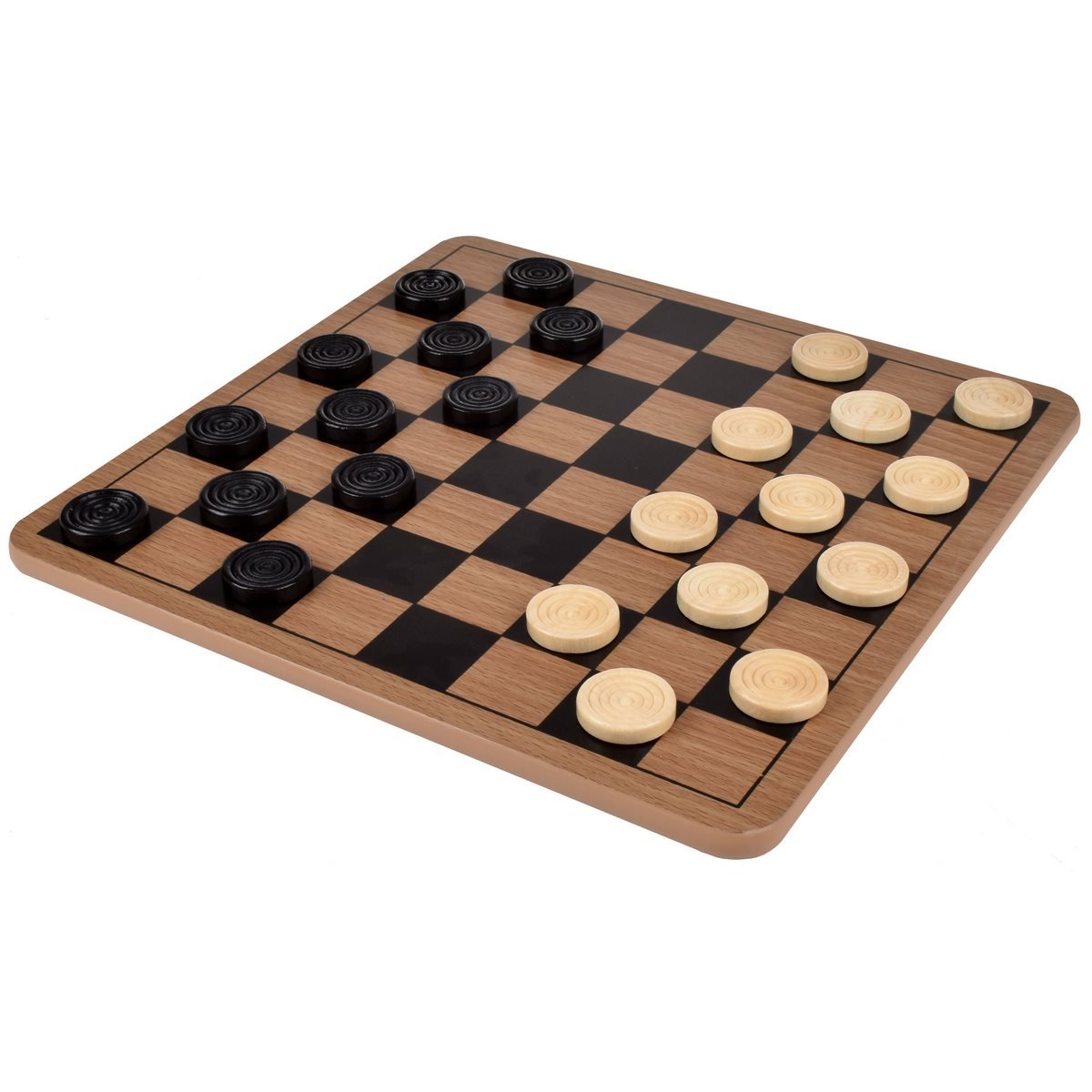 Juego Damas Y Gato De Madera