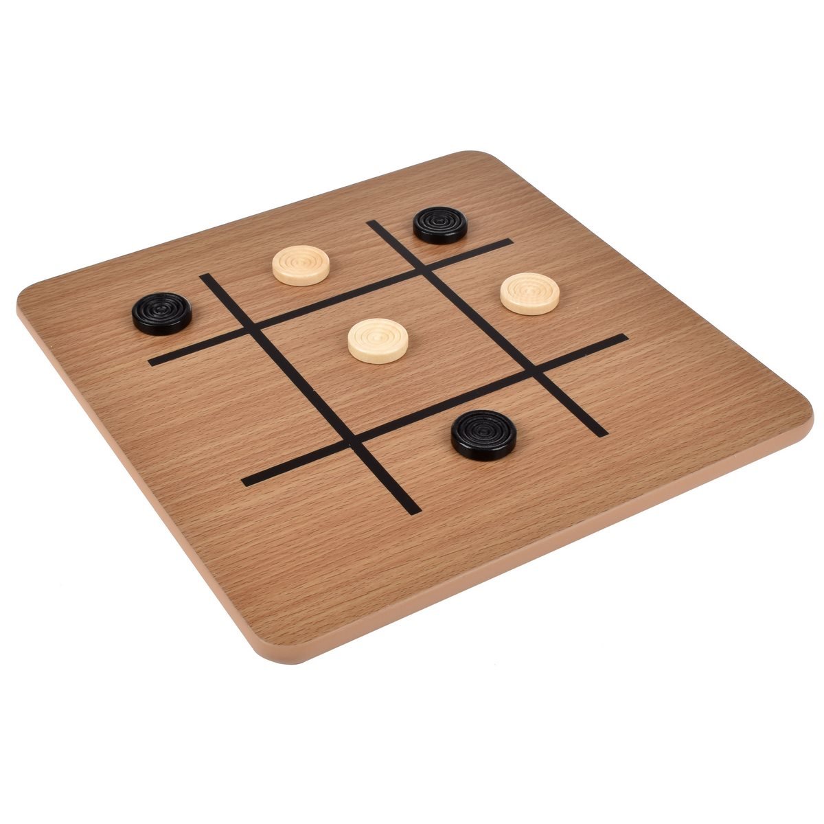 Juego Damas Y Gato De Madera