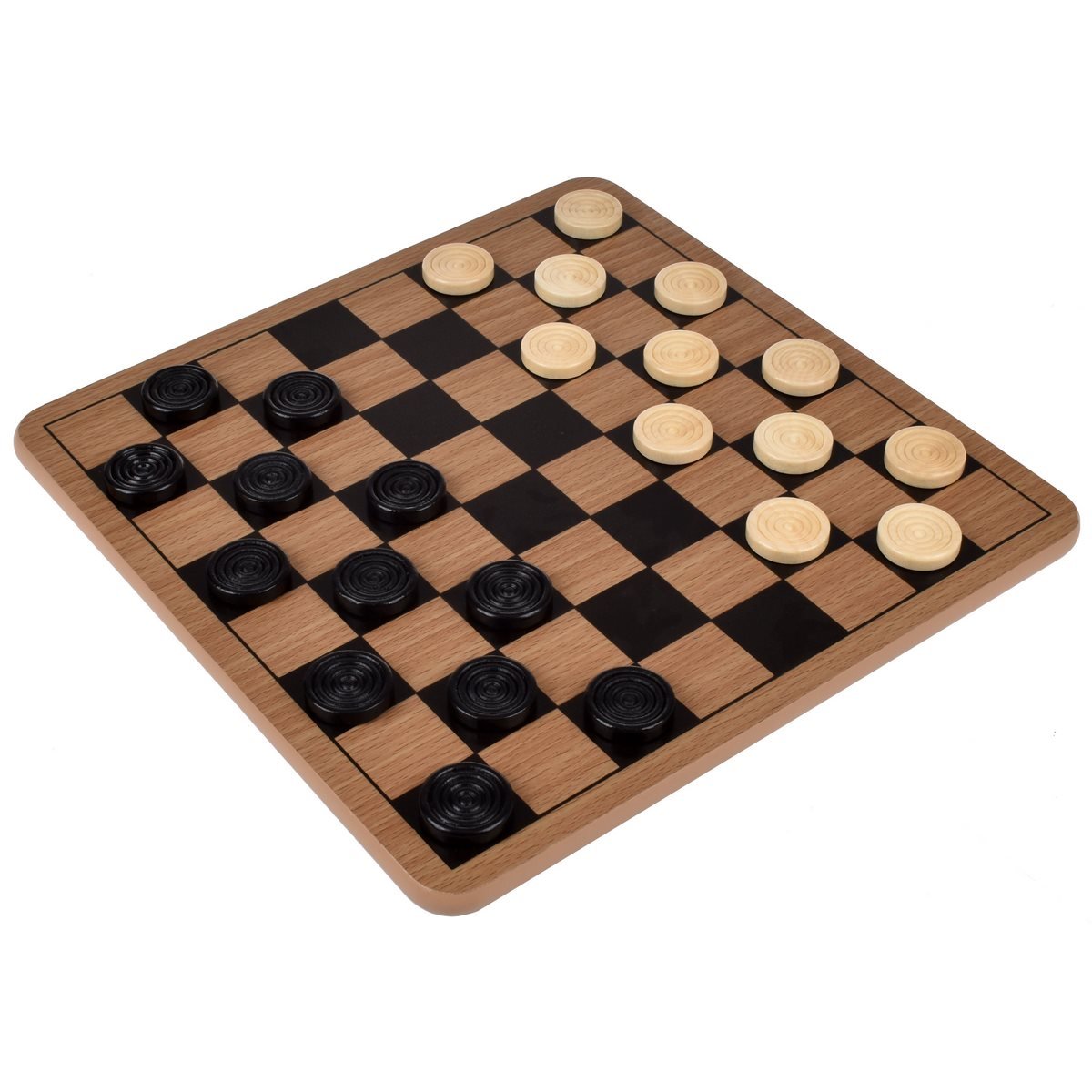 Juego Damas Y Gato De Madera