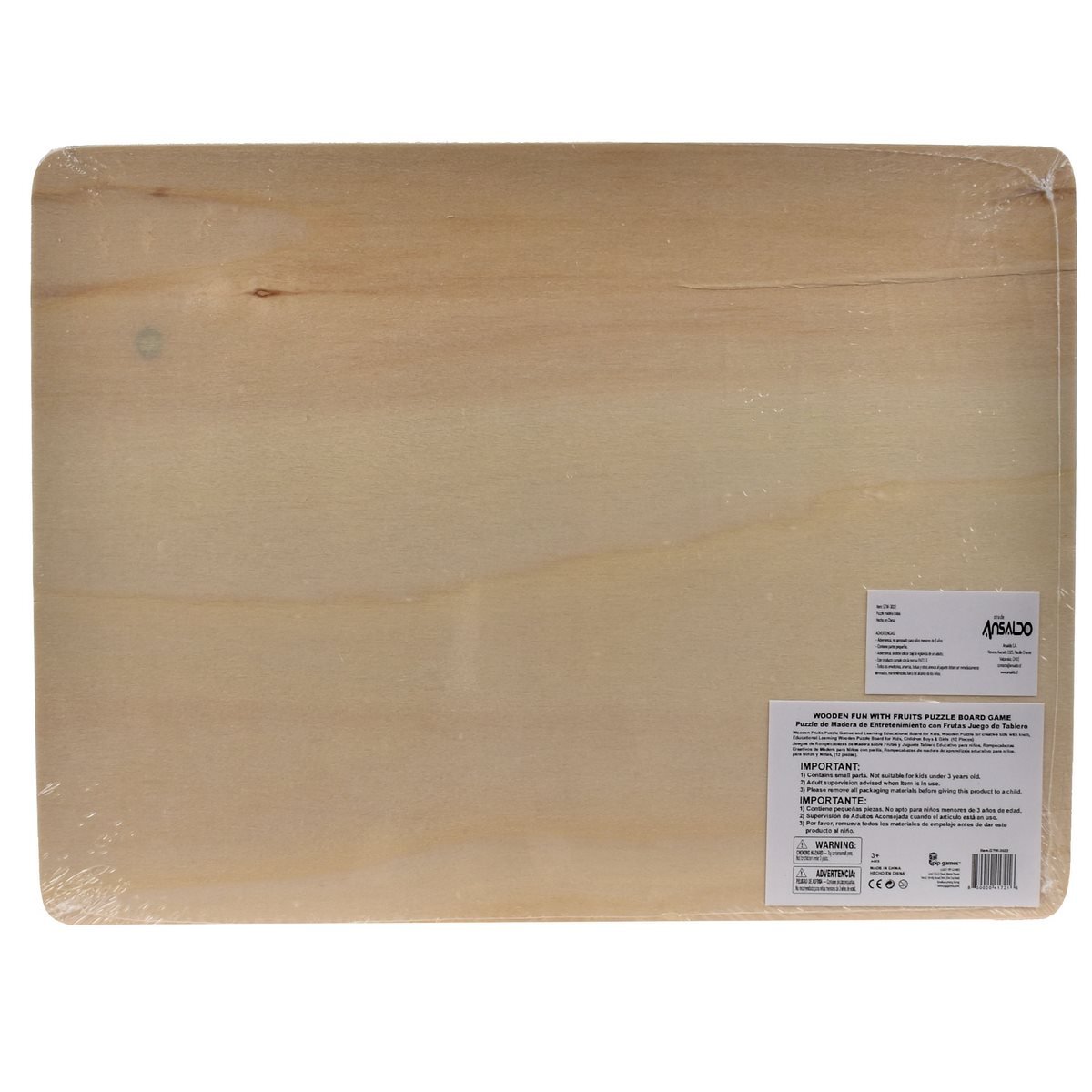 Puzzle Madera Frutas