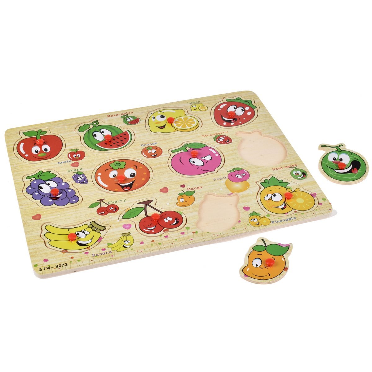 Puzzle Madera Frutas