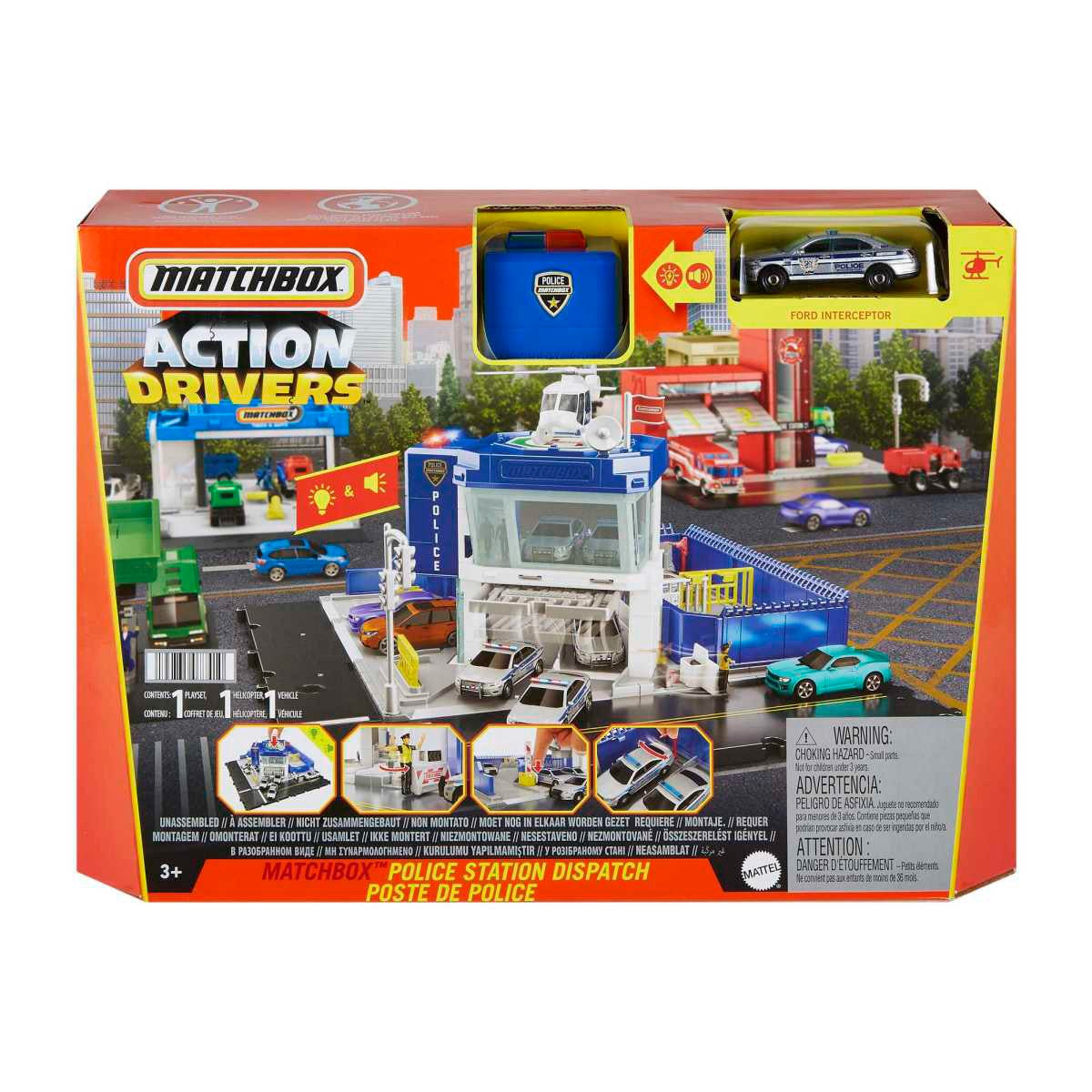 Matchbox Conductores De Accion Mattel - Police Station Dispatch