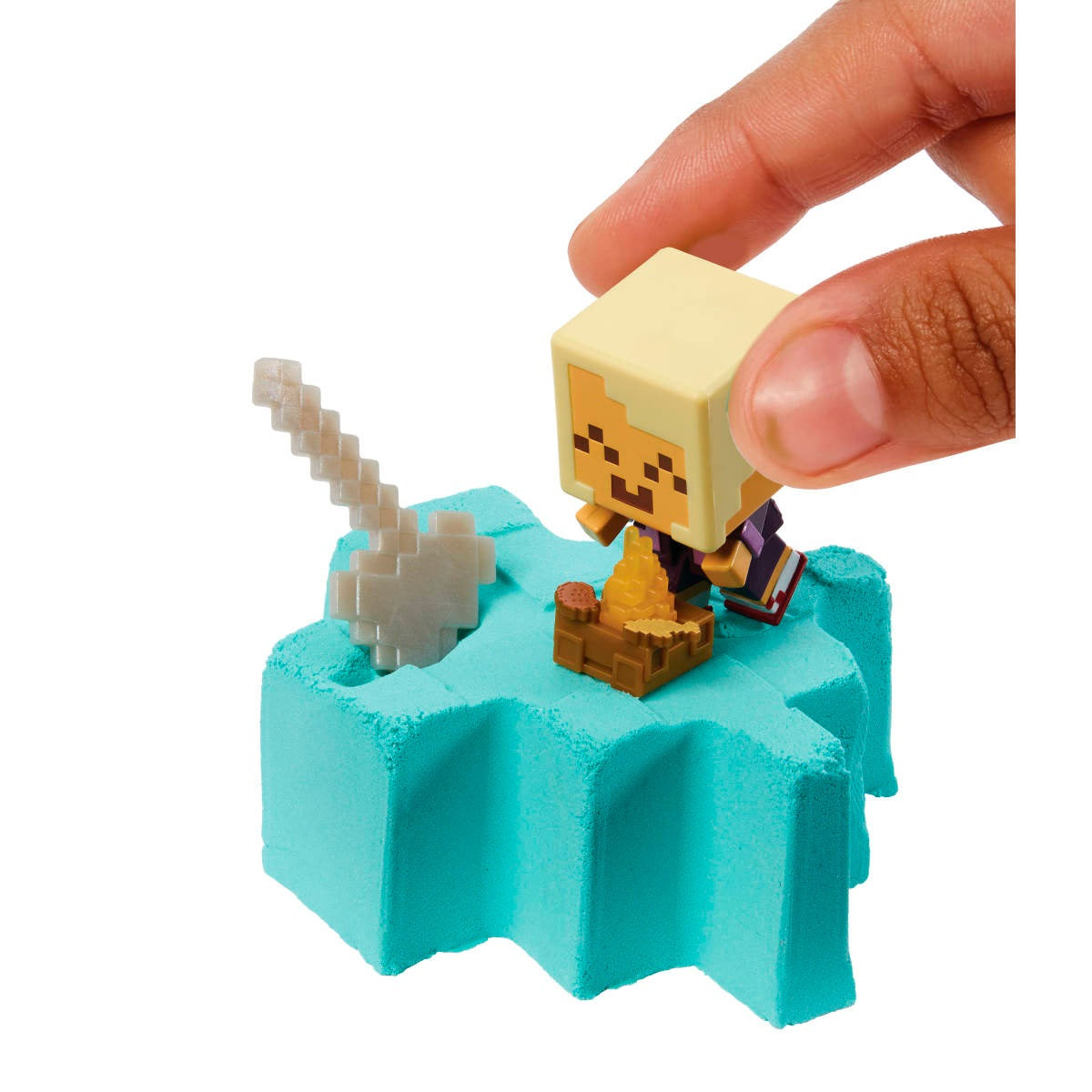 Figura De Accion Minecraft Vanilla Mini Mining - Amarillo