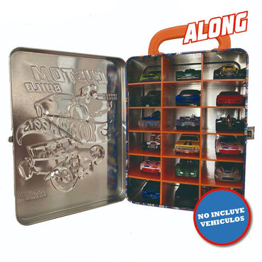 Caja Metalica Portautos Hotwheels Diseño B