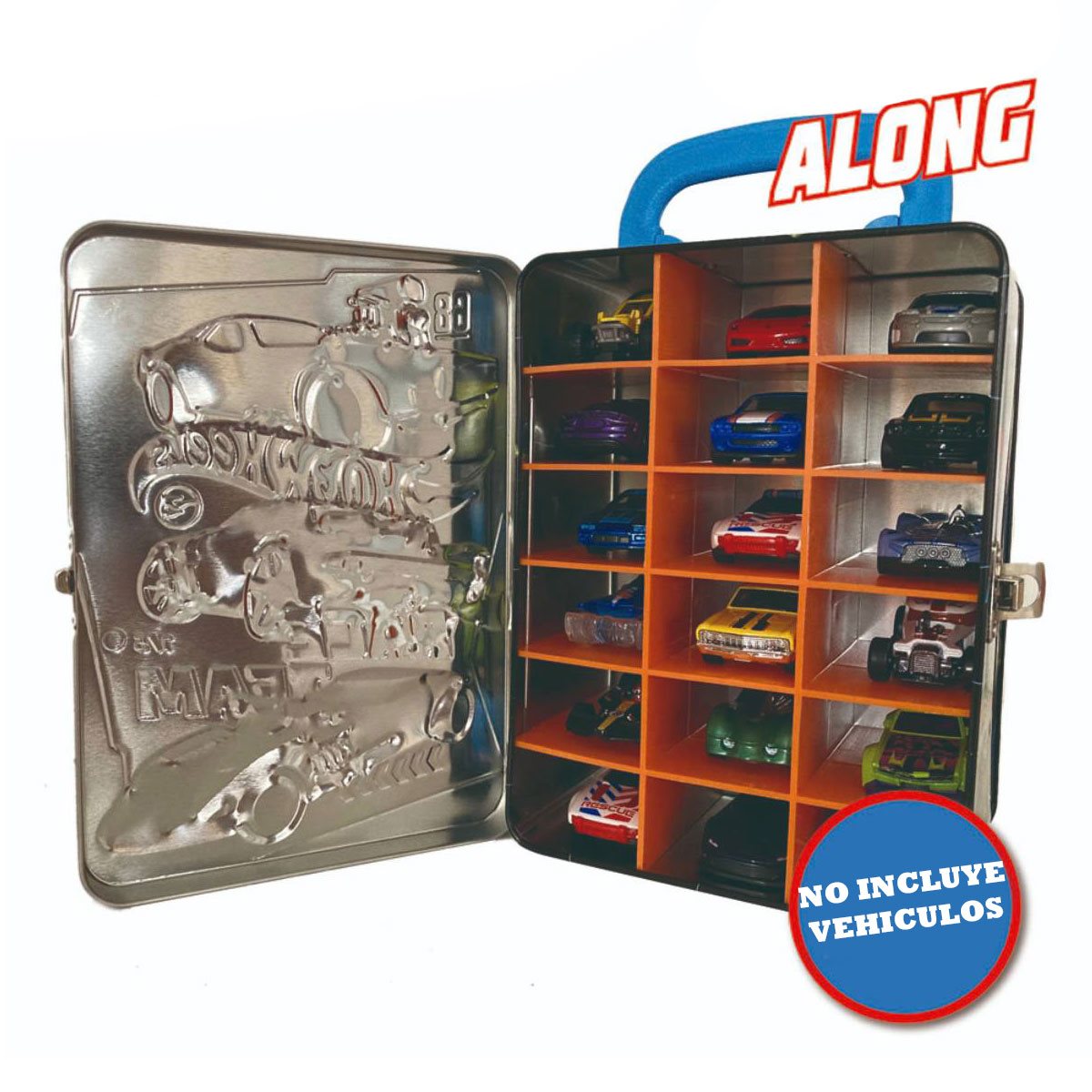 Caja Metalica Portautos Hotwheels Diseño C