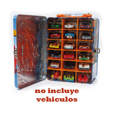 Caja Metalica Portautos Hotwheels Diseño D
