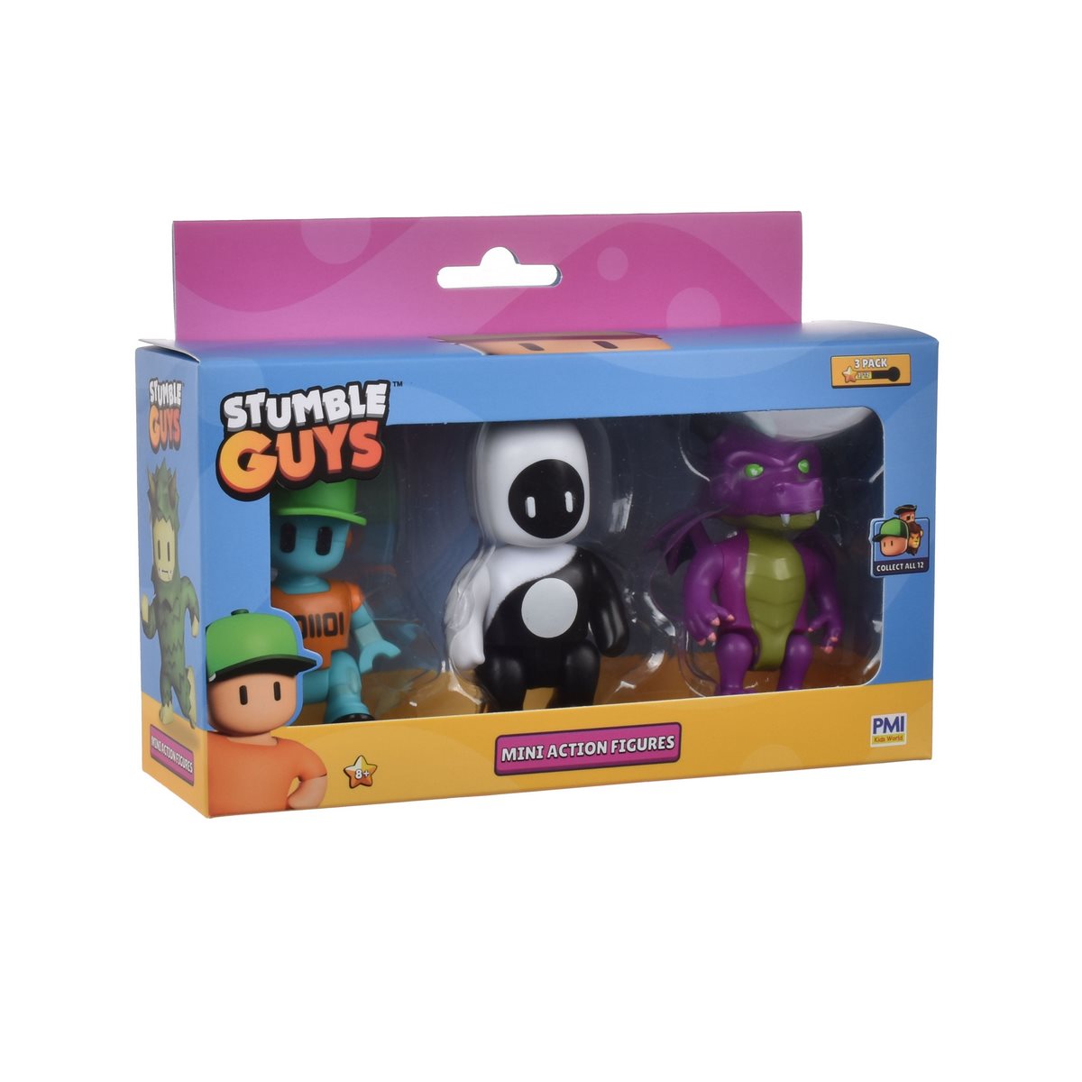 Pack 3 Figuras 8 Cms Articuladas Stumble Guys - Yang