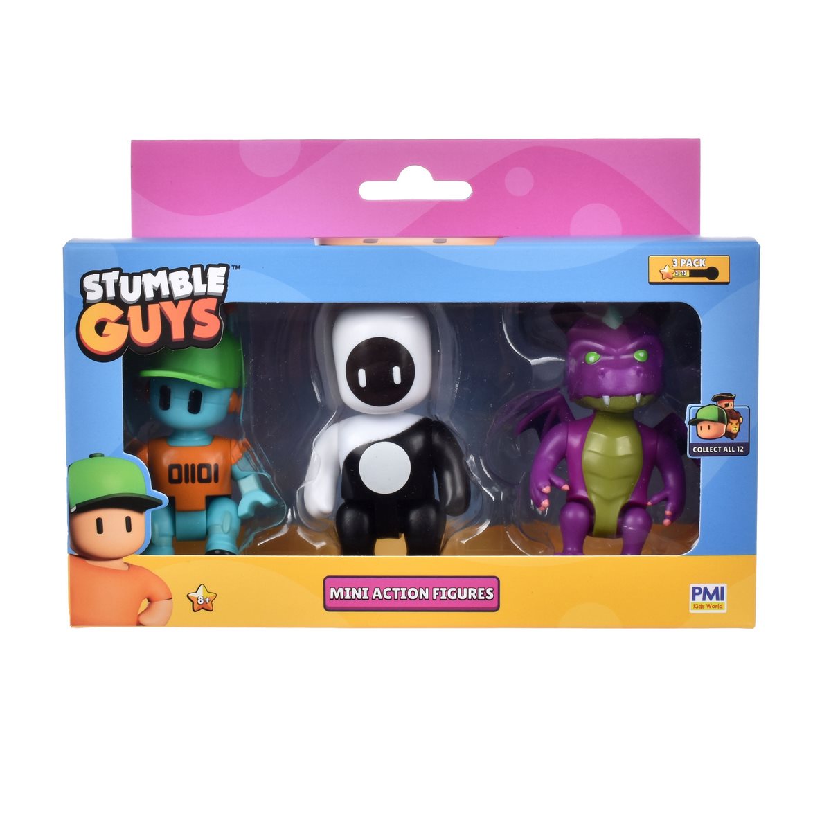 Pack 3 Figuras 8 Cms Articuladas Stumble Guys - Yang