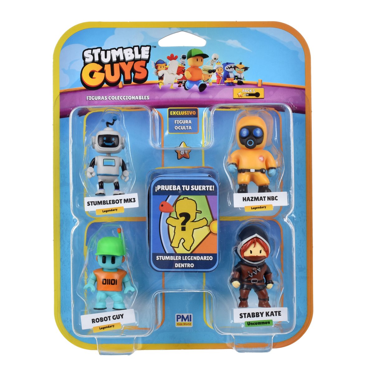 Pack 5 Figuras 5 Cms Stumble Guys - Hazmat Nbc
