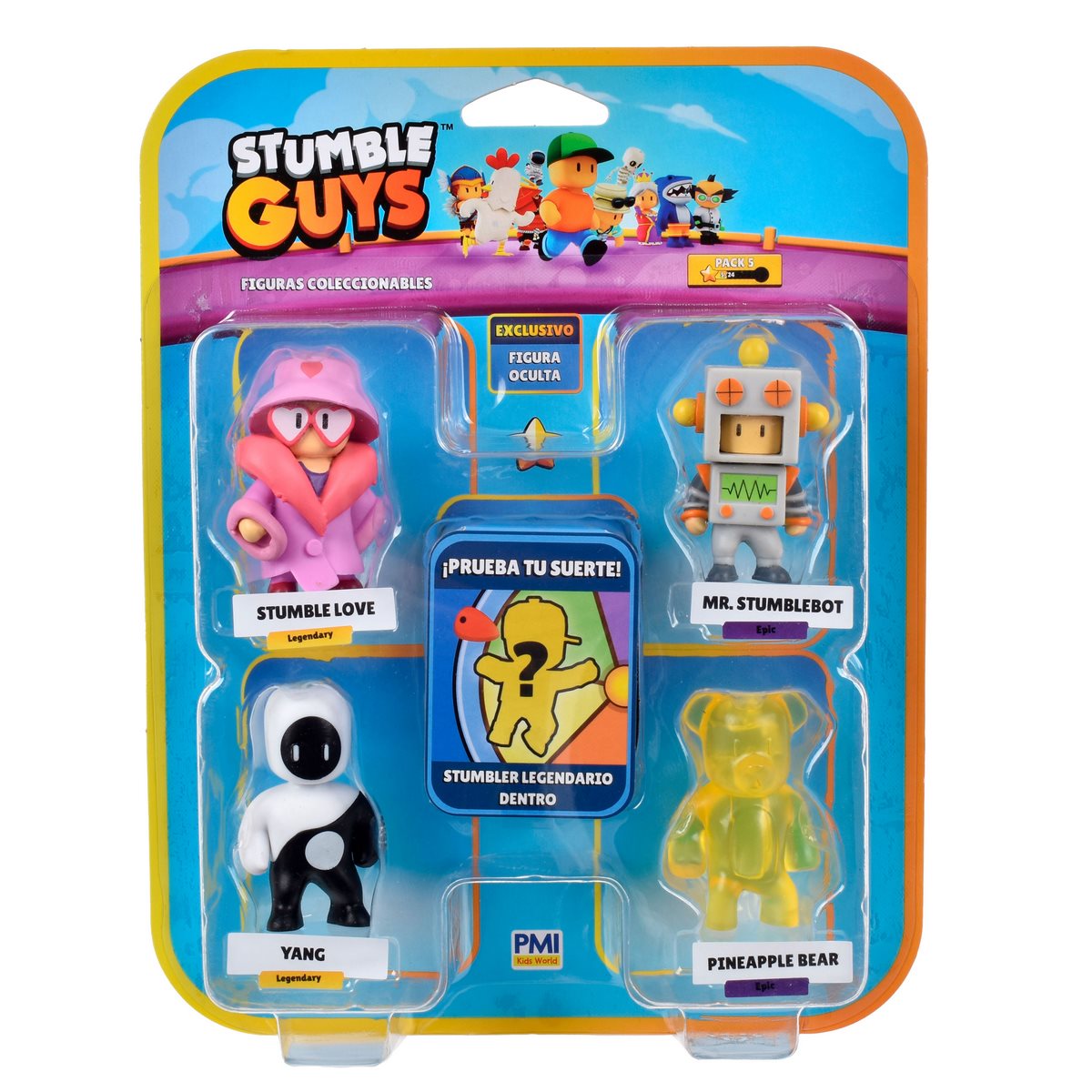 Pack 5 Figuras 5 Cms Stumble Guys - Mr.stumblebot