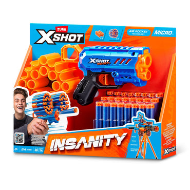 Lanza Dardos Insanity Micro Blaster Con 24 Dardos X-Shot