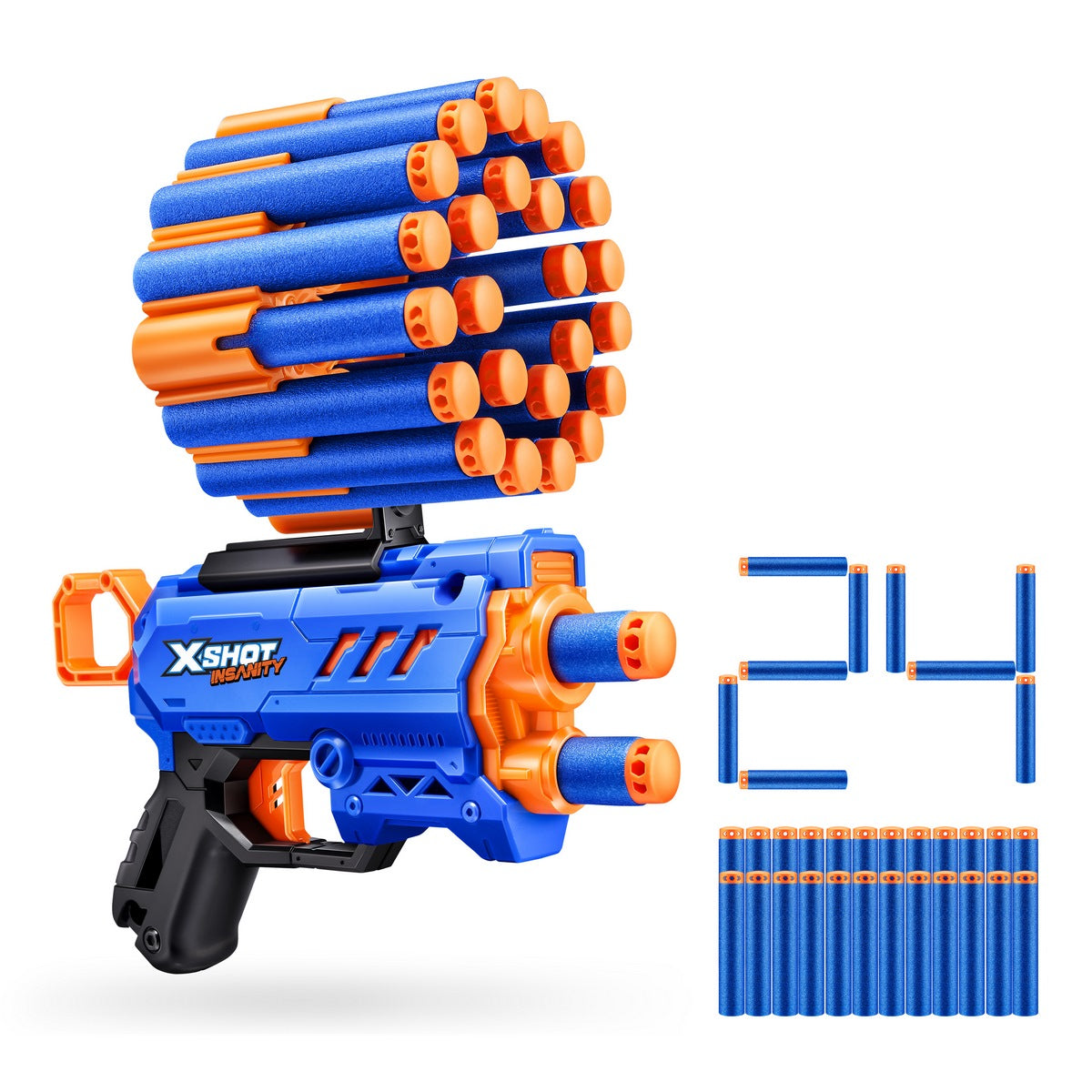 Lanza Dardos Insanity Micro Blaster Con 24 Dardos X-Shot