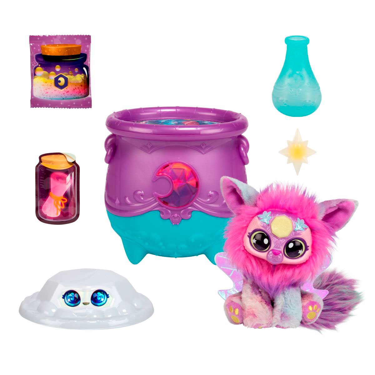 Magic Mixies Caldero Magico Gema Sorpresa - Celeste
