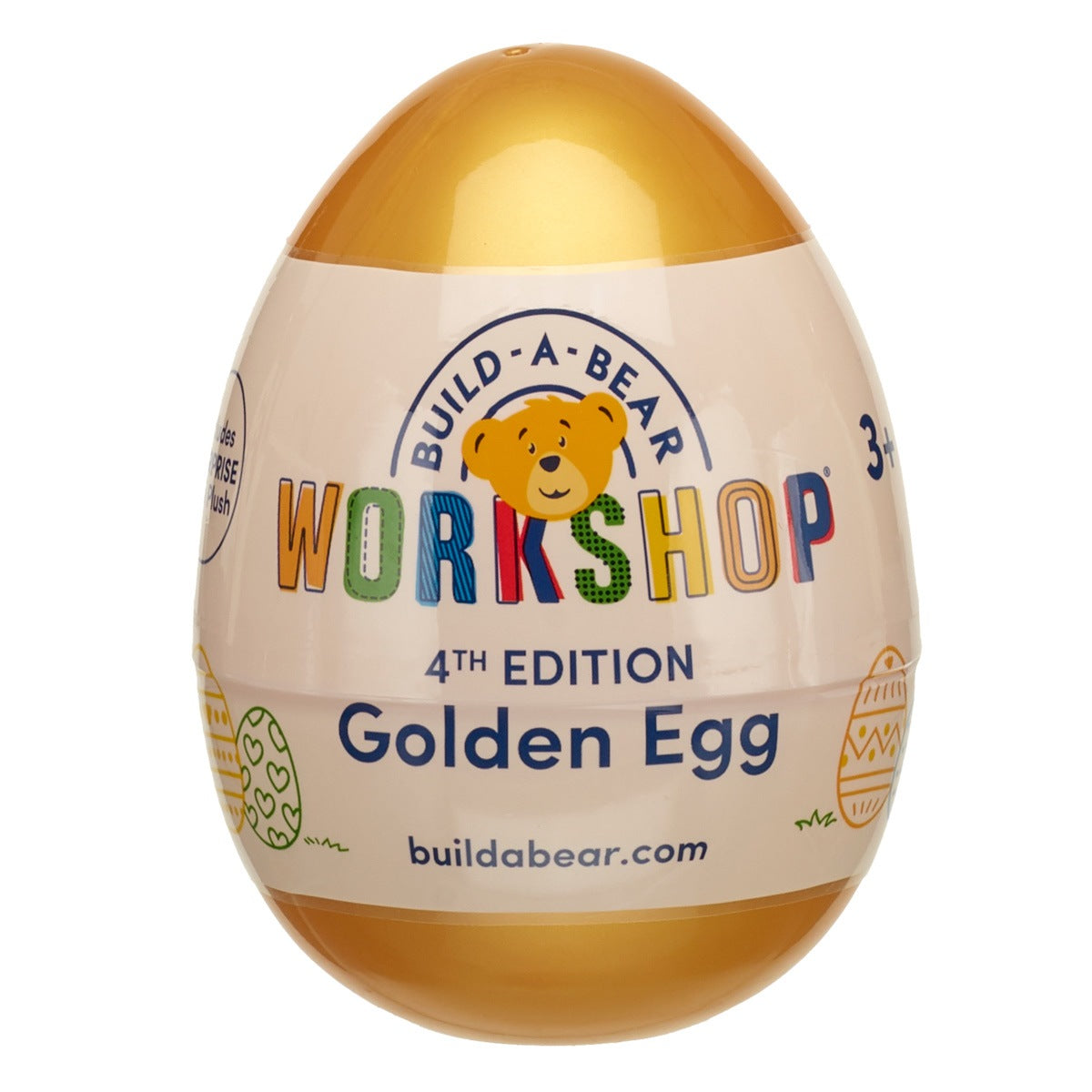 Huevo Dorado Con Mini Peluche 25 Build-A-Bear