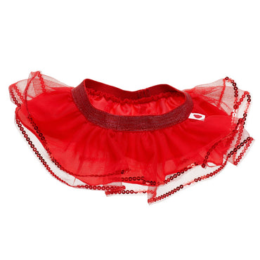 Tutu Rojo Lentejuelas Build-A-Bear