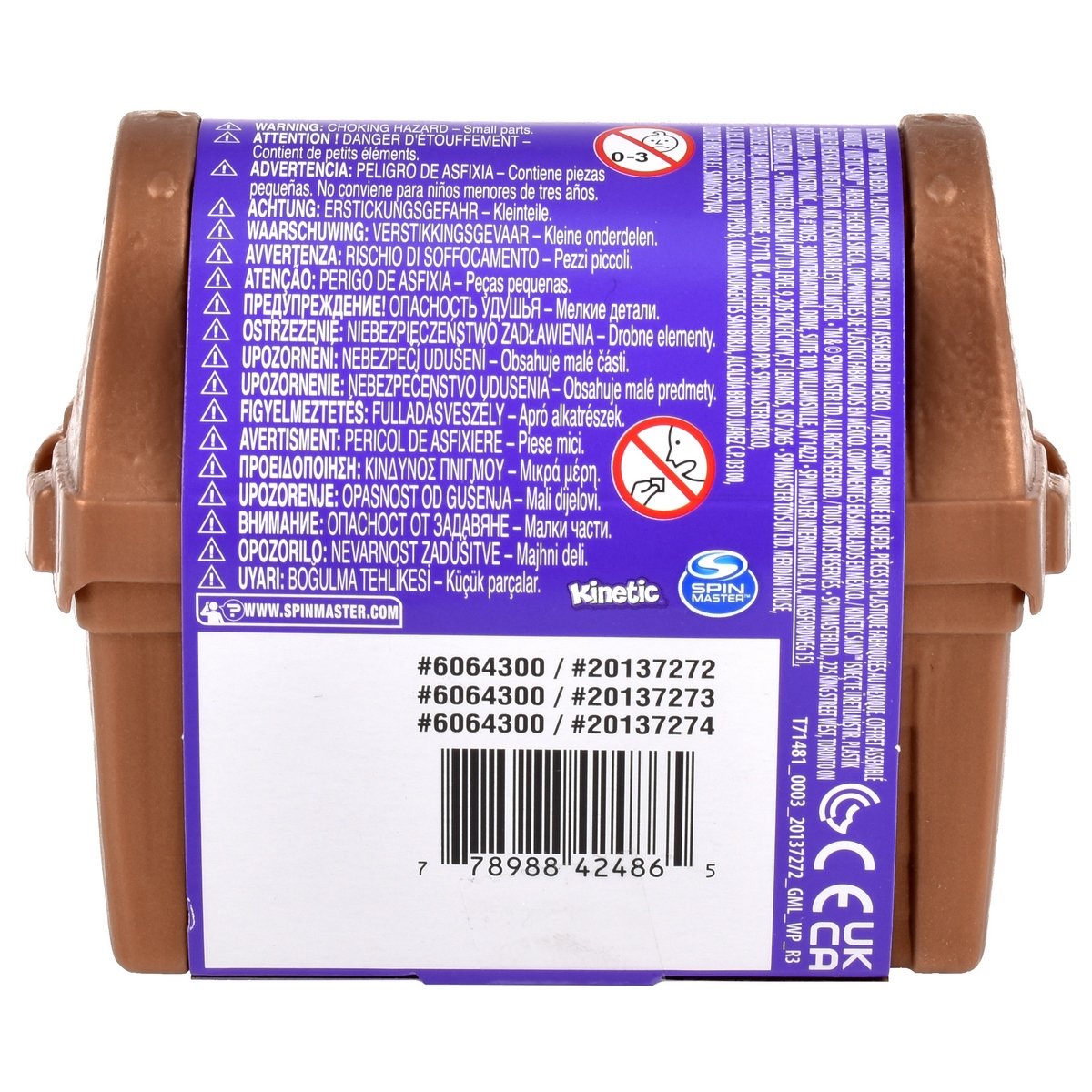 Cofre del Tesoro Kinetic Sand - 170 g de Arena Mágica con Monedas y Herramienta Sorpresa