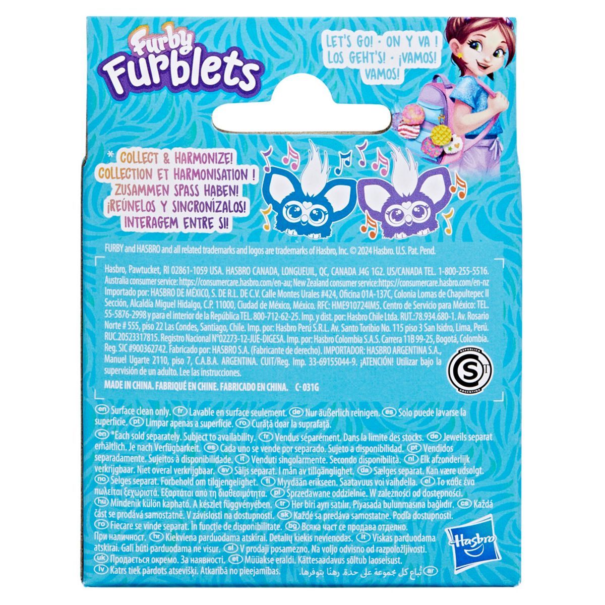 Mini Peluche Furby Furblets - Hoo - Lah