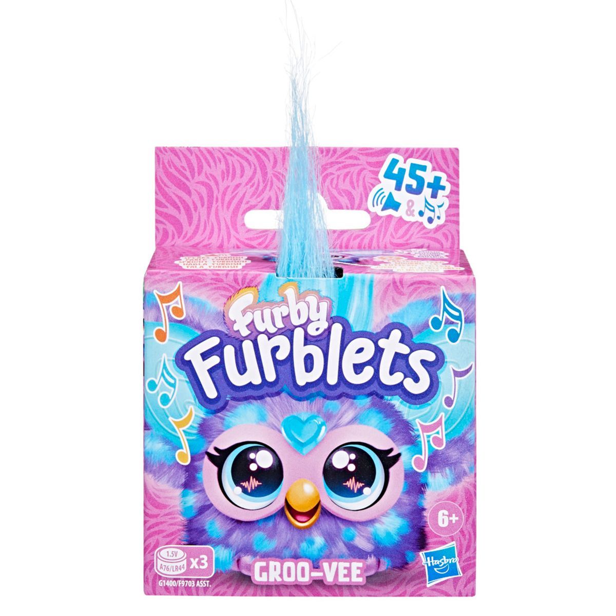 Mini Peluche Furby Furblets - Groo - Vee