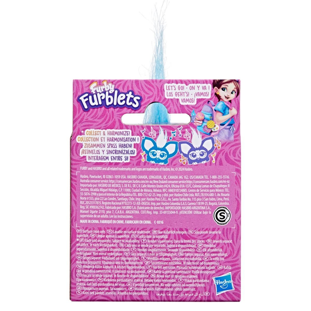 Mini Peluche Furby Furblets - Groo - Vee