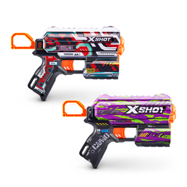 Pack 2 Lanza Dardos Flux Skins Con 16 Dardos X-Shot