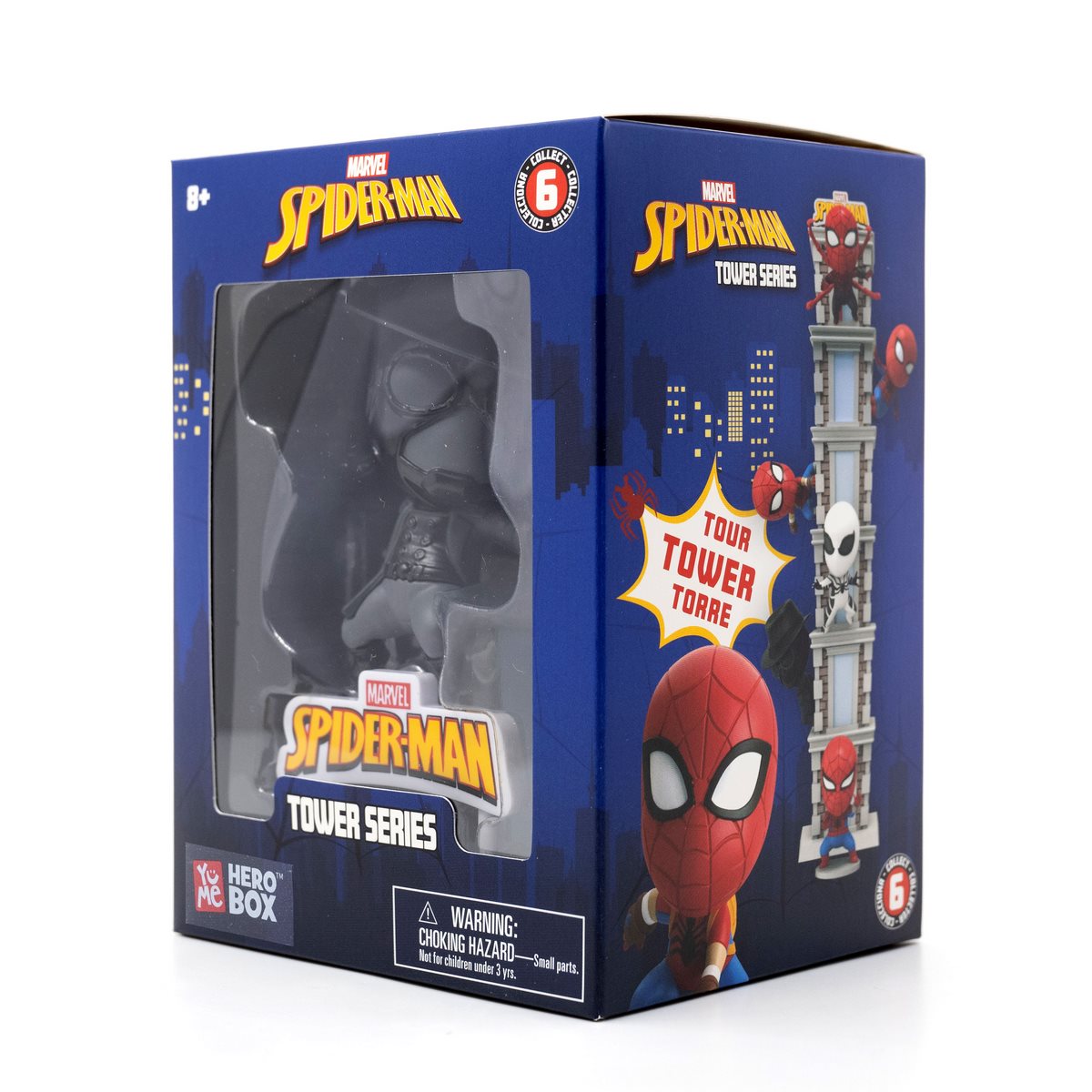 Figura Spiderman 8 Cms Con Escenario Edificio - Spider - Man Noir