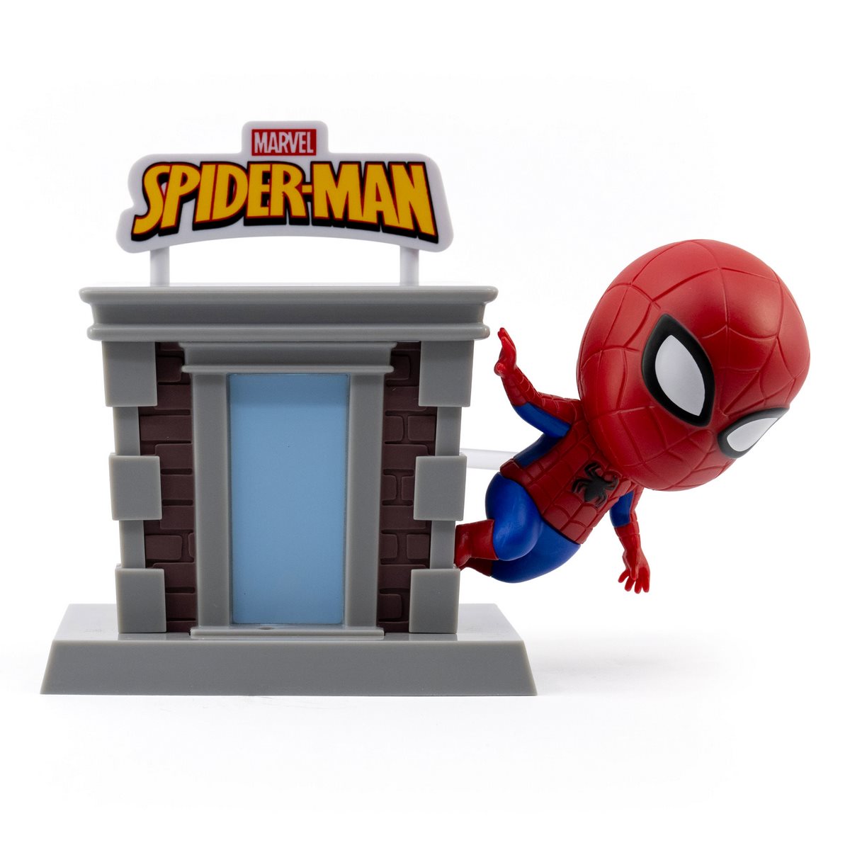 Figura Spiderman 8 Cms Con Escenario Edificio - Spider - Man