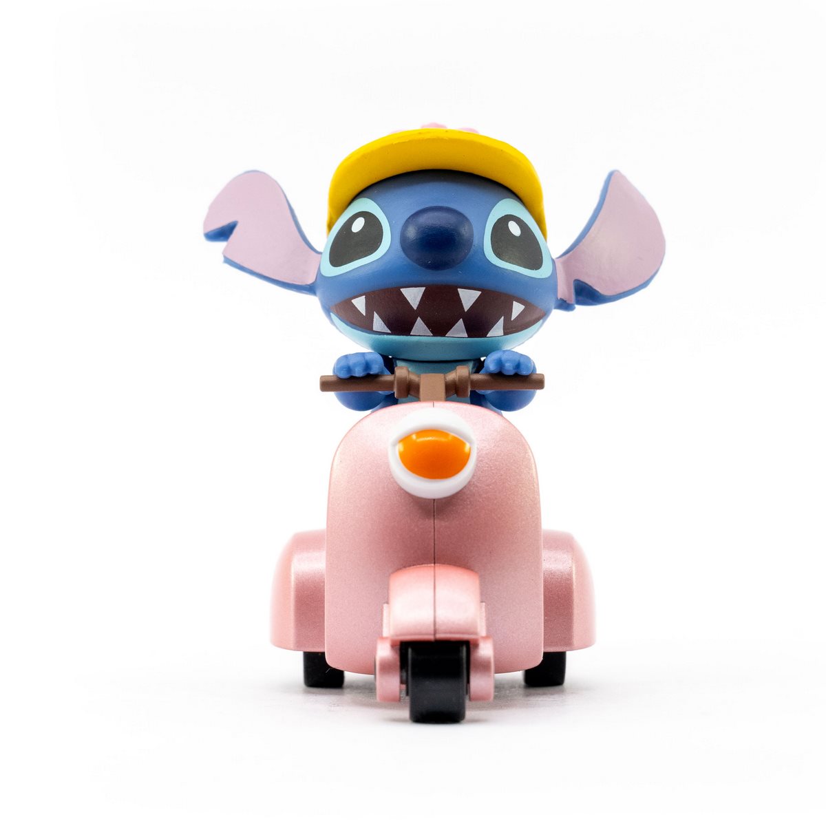 Vehiculo Con Figura Stitch Pullback - Stitch Motocicleta Rosa