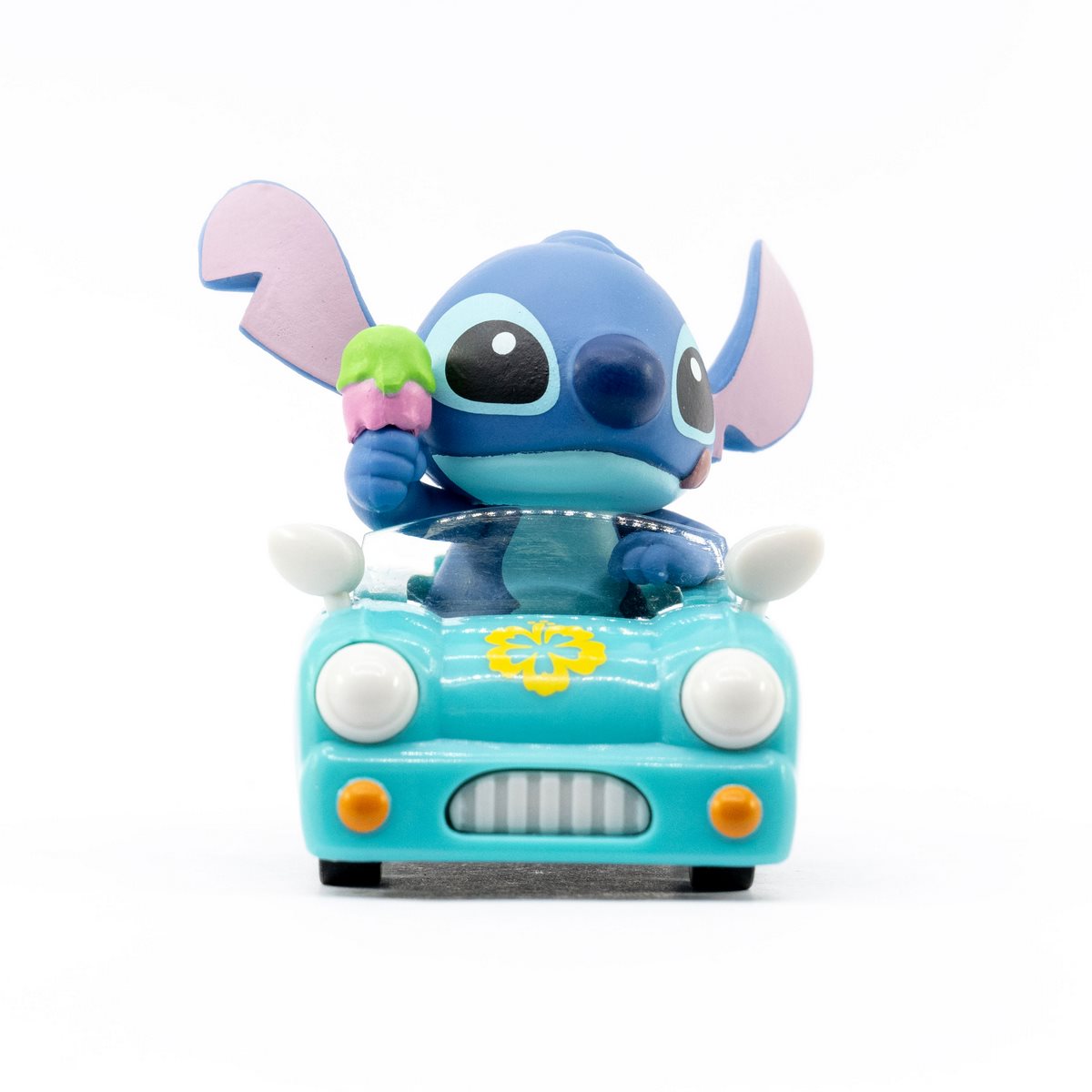 Vehiculo Con Figura Stitch Pullback - Stitch Automovil Celeste