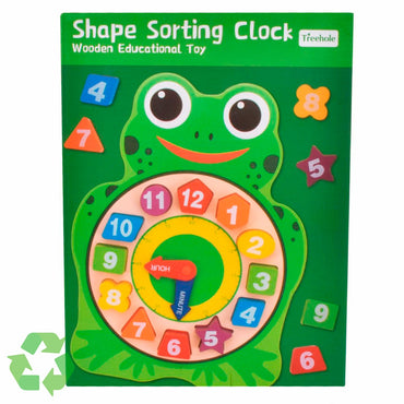 Reloj Rana De Madera Con Encaje