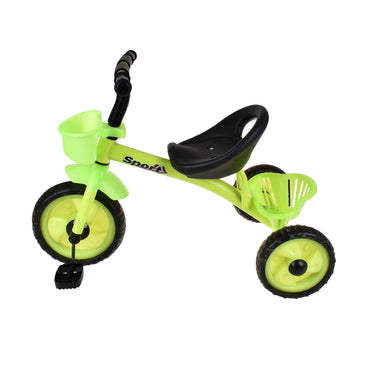 Triciclo Metalico Con Canasto Verde