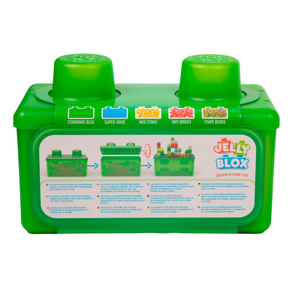 Set Bloques Almacenamiento Y Apilado 2 En 1 Jelly Blox
