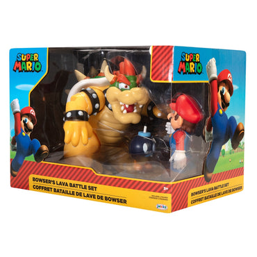 Playset Con Figura 6 Cm Browser Vs Mario Super Mario Nintendo